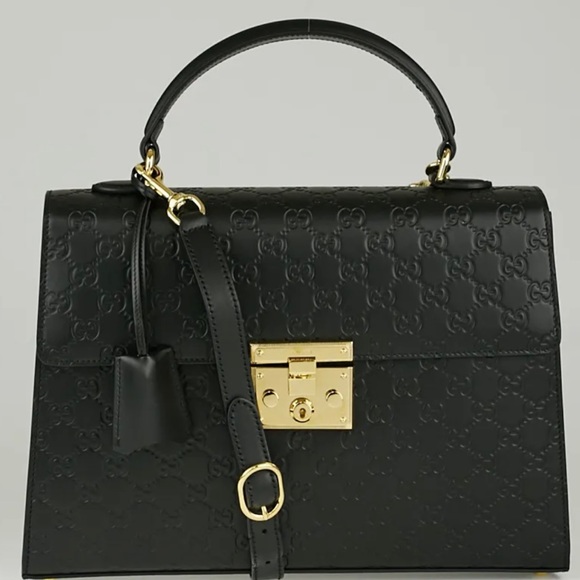 Gucci Bags Authentic Gucci Padlock Top Handle Bag Guccissima